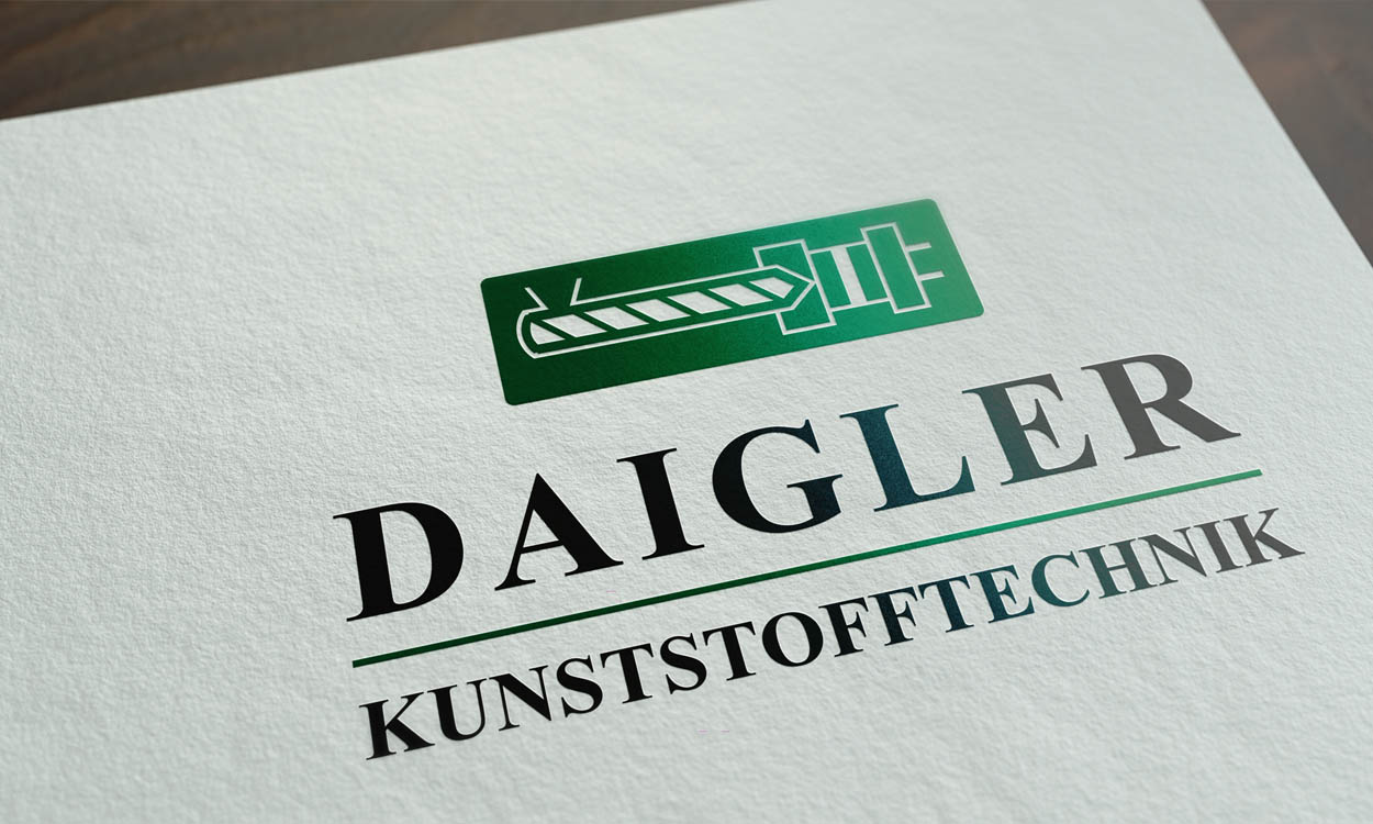 Logogestaltung Daigler Kunststofftechnik Printdesign